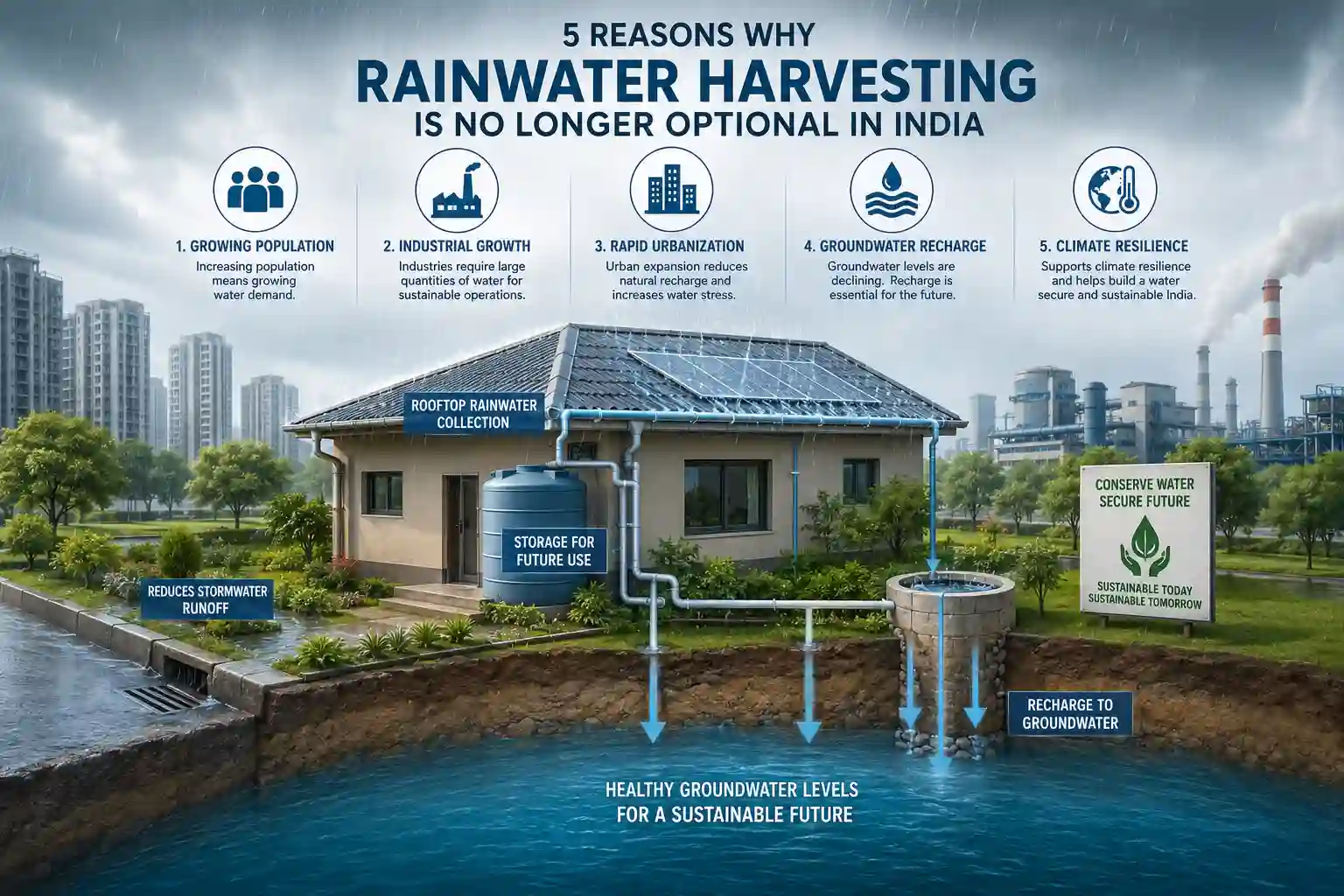 Rainwater harvesting and sustainable water management
