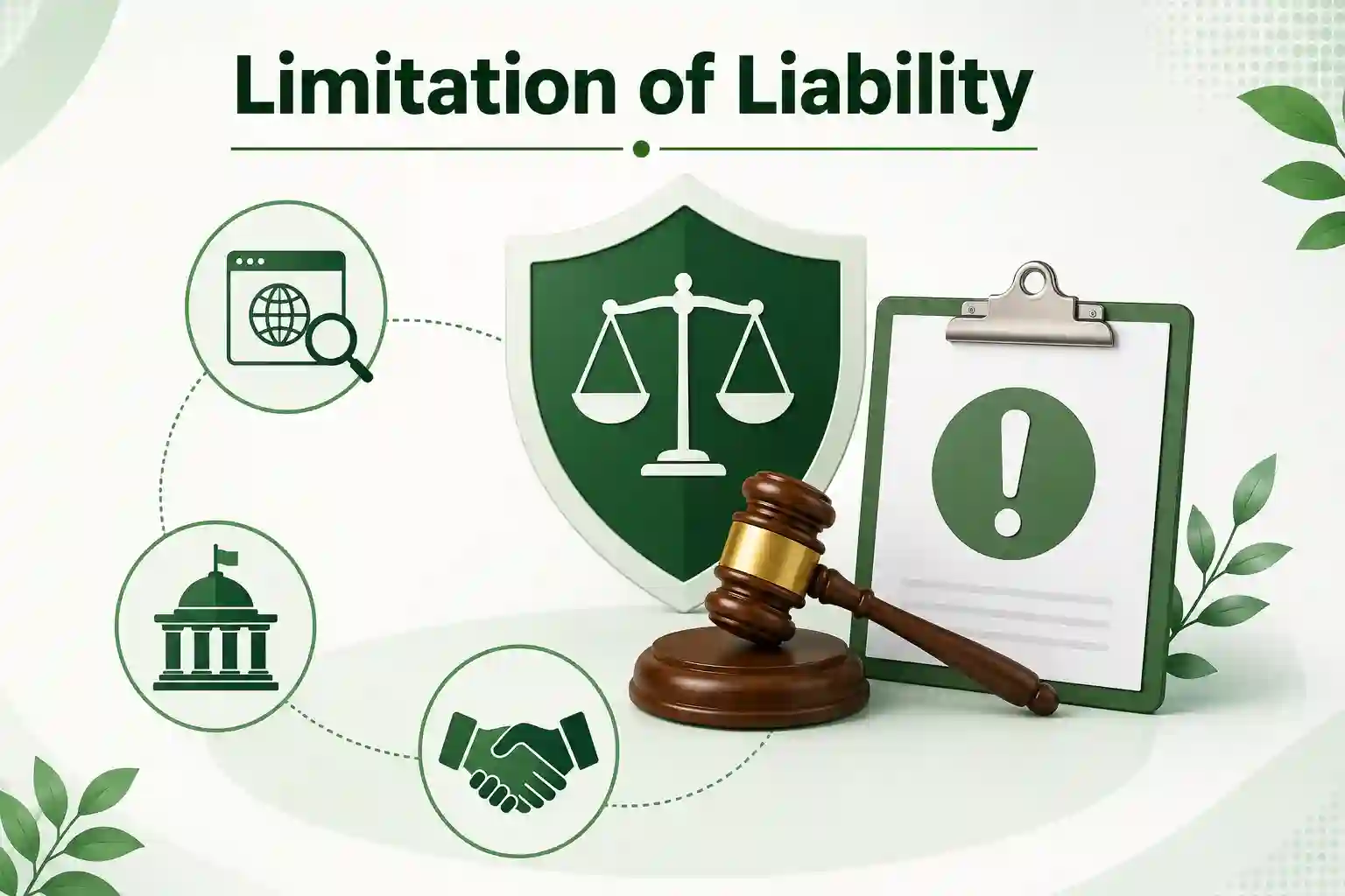 Limitation of liability disclaimer for environmental compliance services