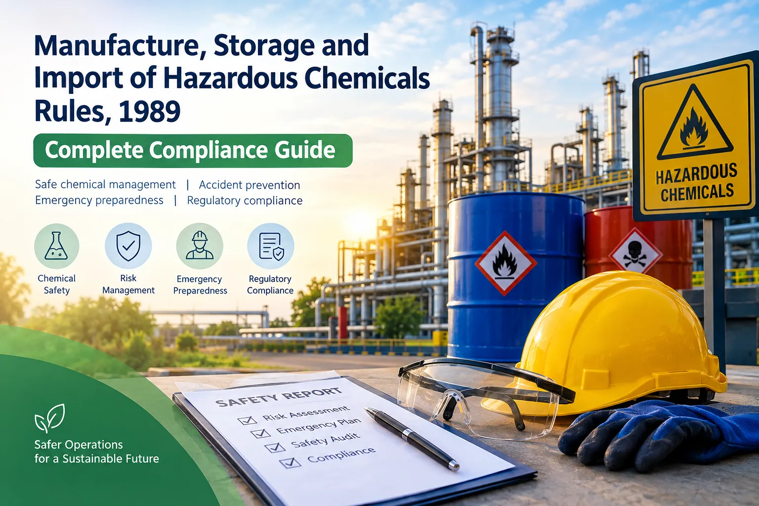 Manufacture Storage and Import of Hazardous Chemicals Rules 1989 compliance guide for industrial chemical safety