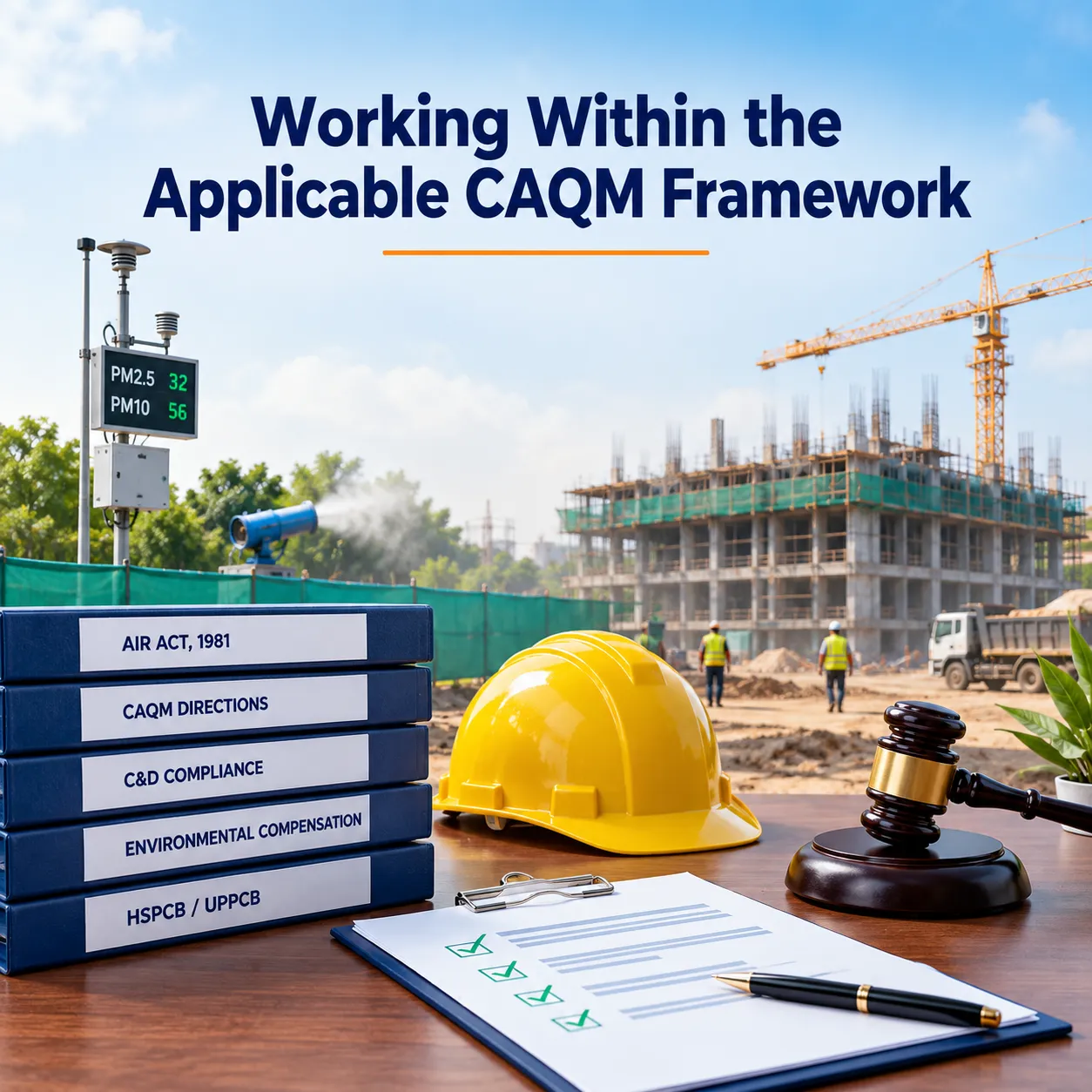 Working Within the Applicable CAQM Framework for construction site pollution control and environmental compliance